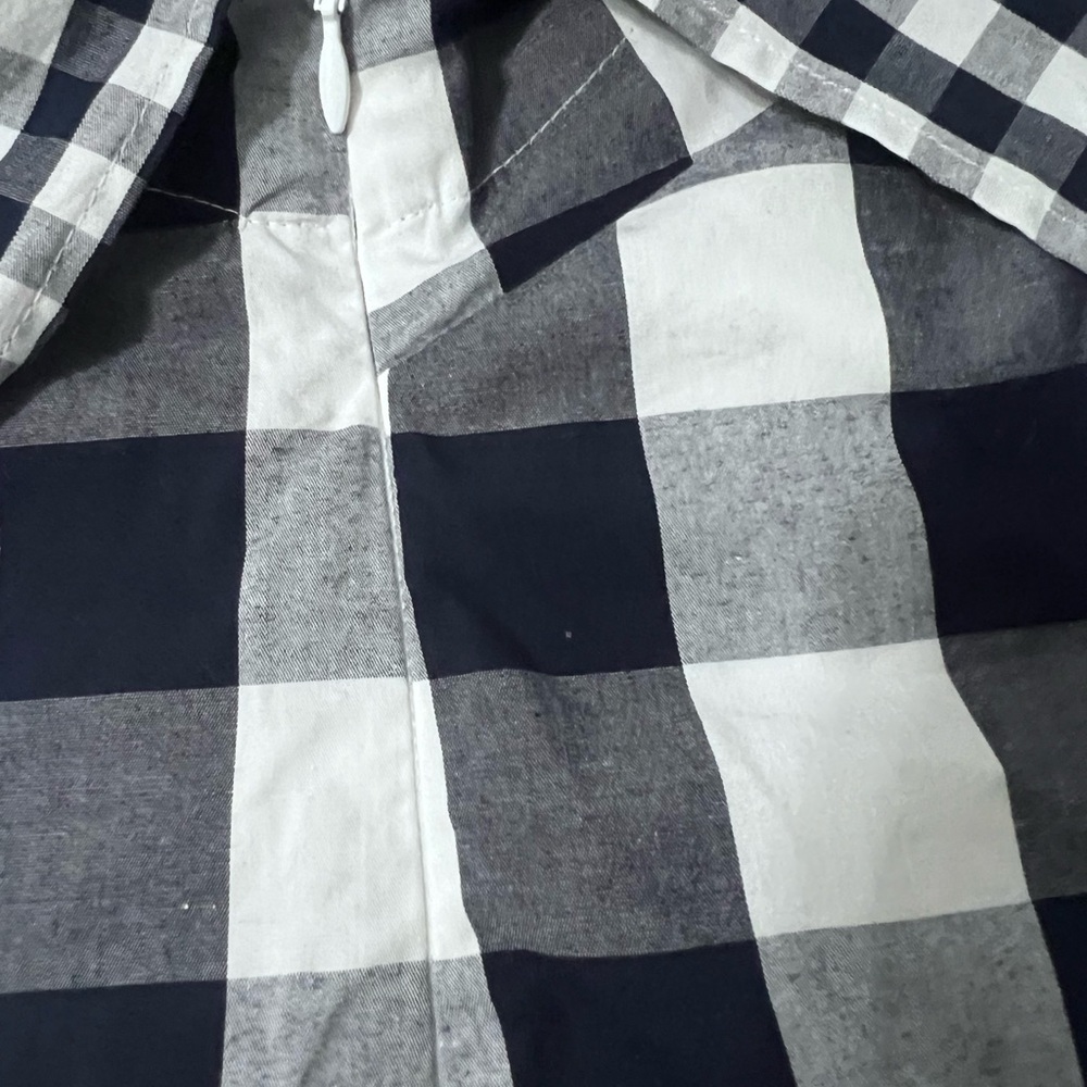 J. Crew Black and White Casual Button Down Shirt